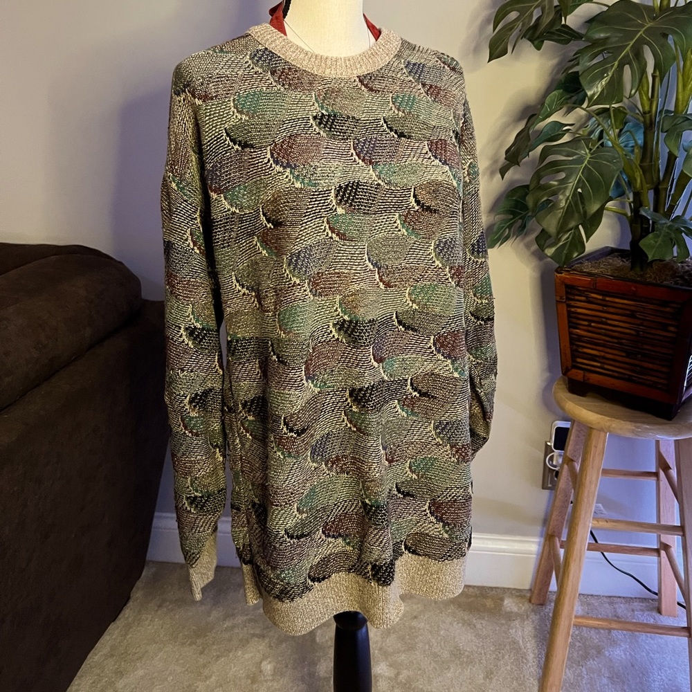 Vintage 90's TSR USA Men’s Grandpa Sweater  Size L